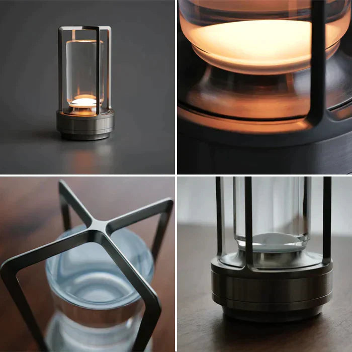 Elegant Glass Desk Lamp with Soft Lighting