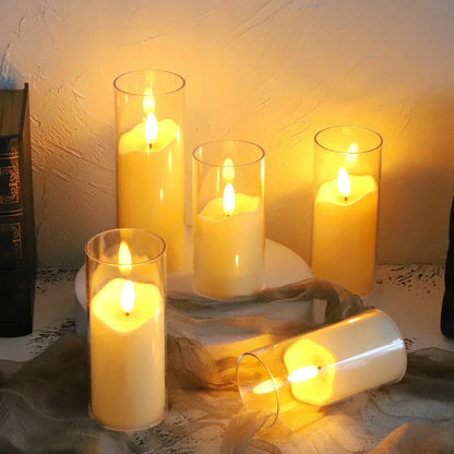 Elegant LED Table Lamp with Glass Shade