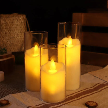 Elegant LED Table Lamp with Glass Shade