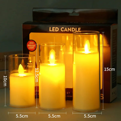 Elegant LED Table Lamp with Glass Shade
