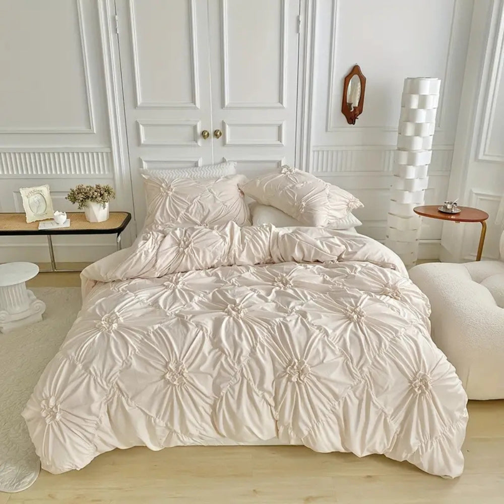 Soft Ruffled Microfiber Bed Sheet Set