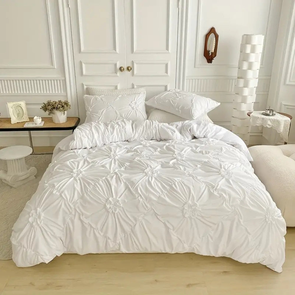 Soft Ruffled Microfiber Bed Sheet Set