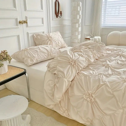 Soft Ruffled Microfiber Bed Sheet Set