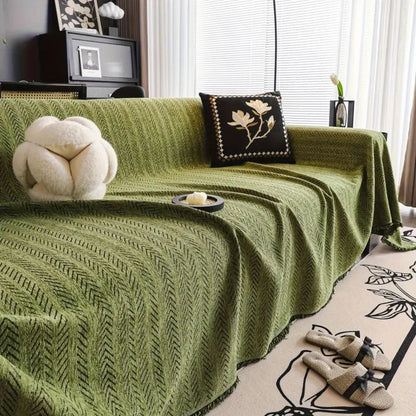 Stylish Herringbone Chenille Couch Slipcover