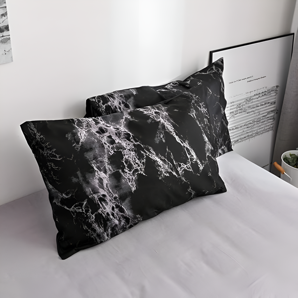 Grey Marble Design Plush Throw Blanket