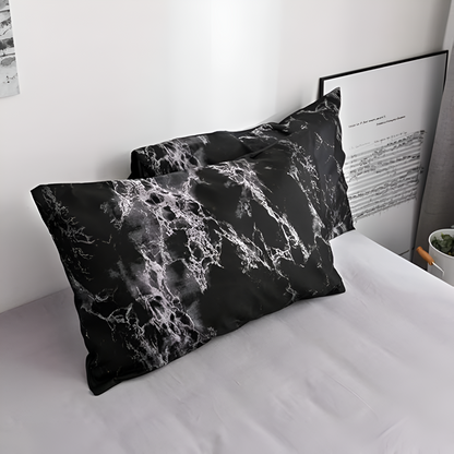 Grey Marble Design Plush Throw Blanket