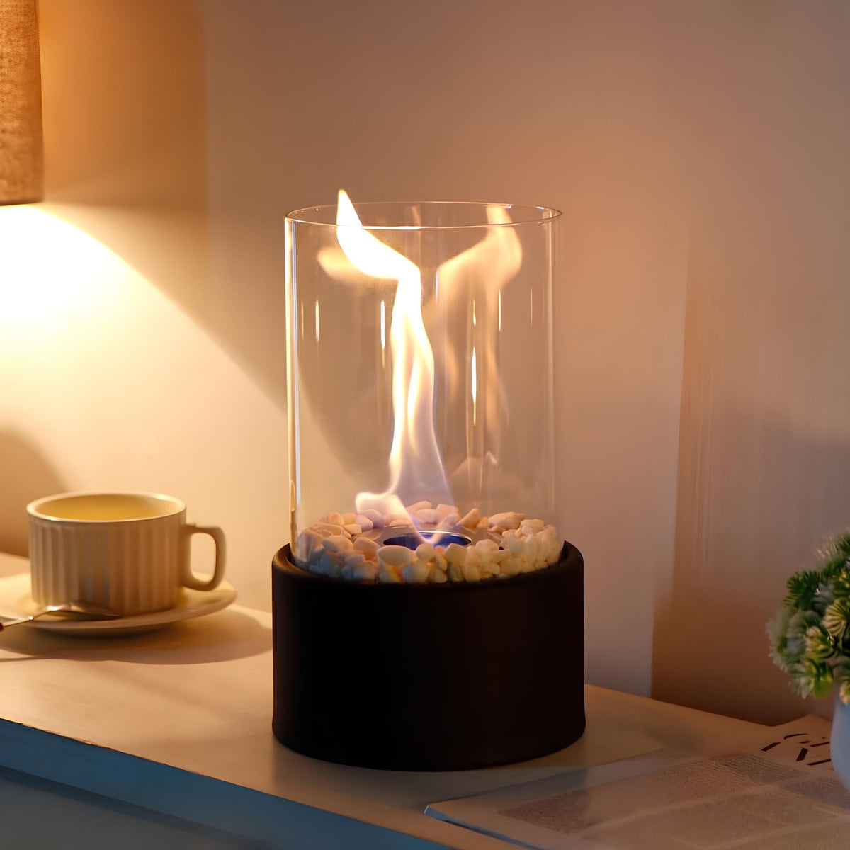 Elegant Glass Oil Desk Lamp