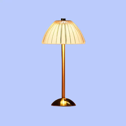 Glass Top LED Desk Lamp with USB Port