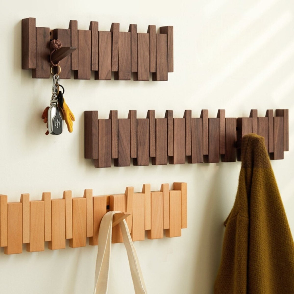 Space Saving Kitchen Hook Rack Organizer