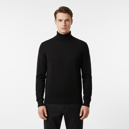 Elegantly Cut Turtleneck Sweater