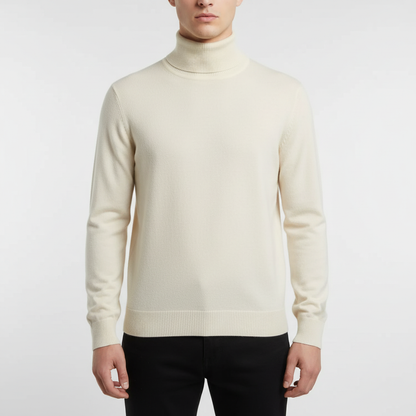 Elegantly Cut Turtleneck Sweater