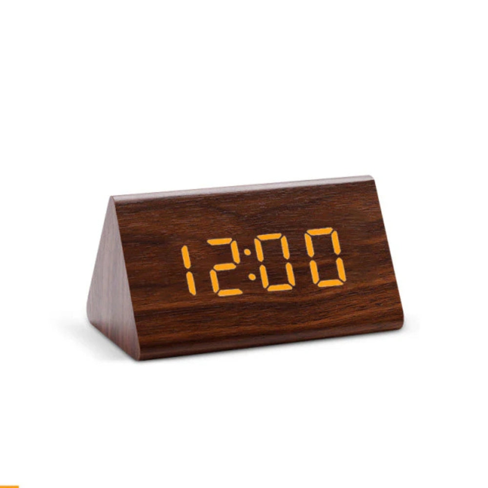 Elora Wooden LED Alarm Clock Digital Display