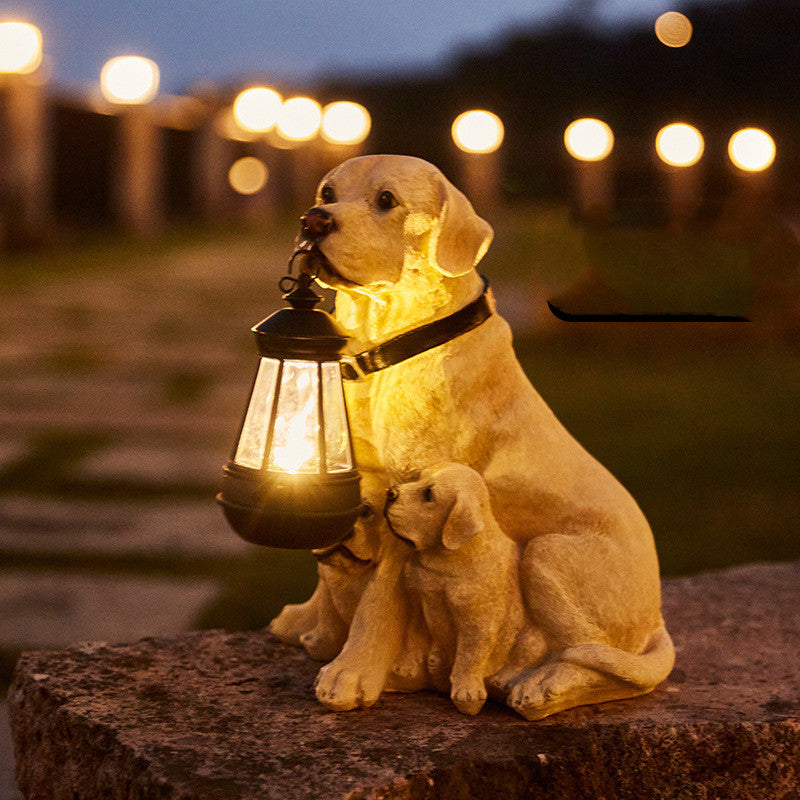 Outdoor Solar Powered Dog Garden Lamp - Cofik
