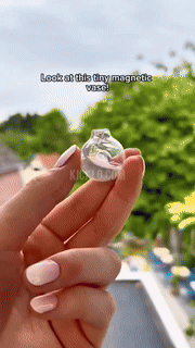 Small Adhesive Flower Vase Decoration