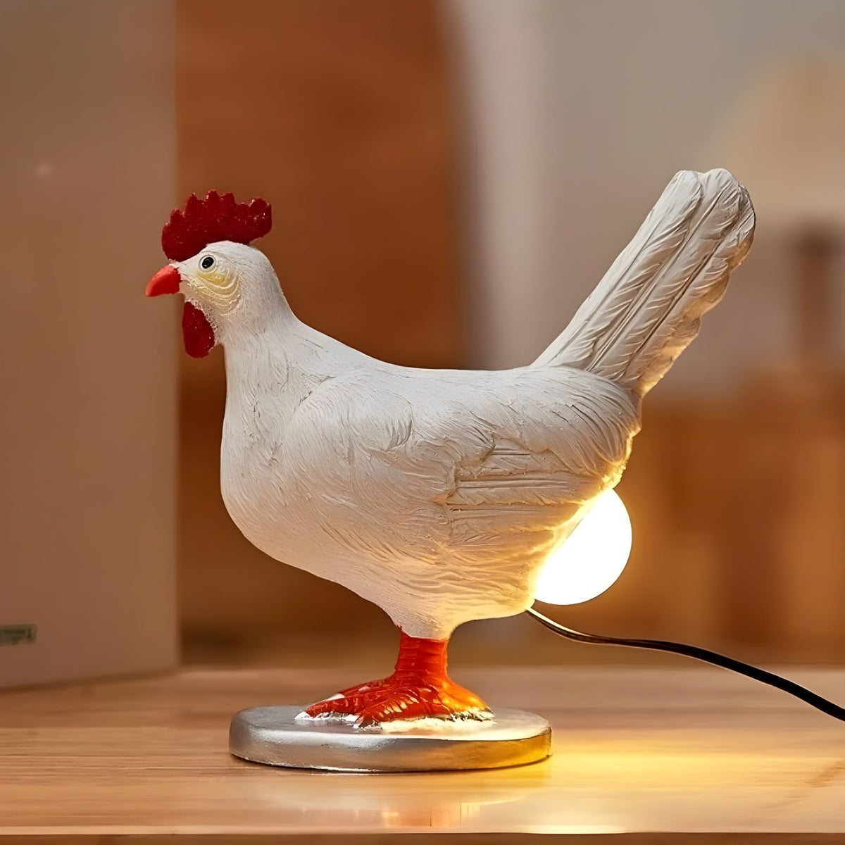 Cute Chicken Table Light with Soft LED Glow - Cofik