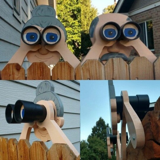 Funny Garden Lady and Man Yard Decor
