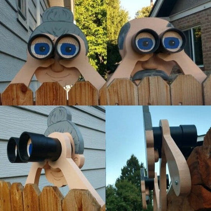 Funny Garden Lady and Man Yard Decor