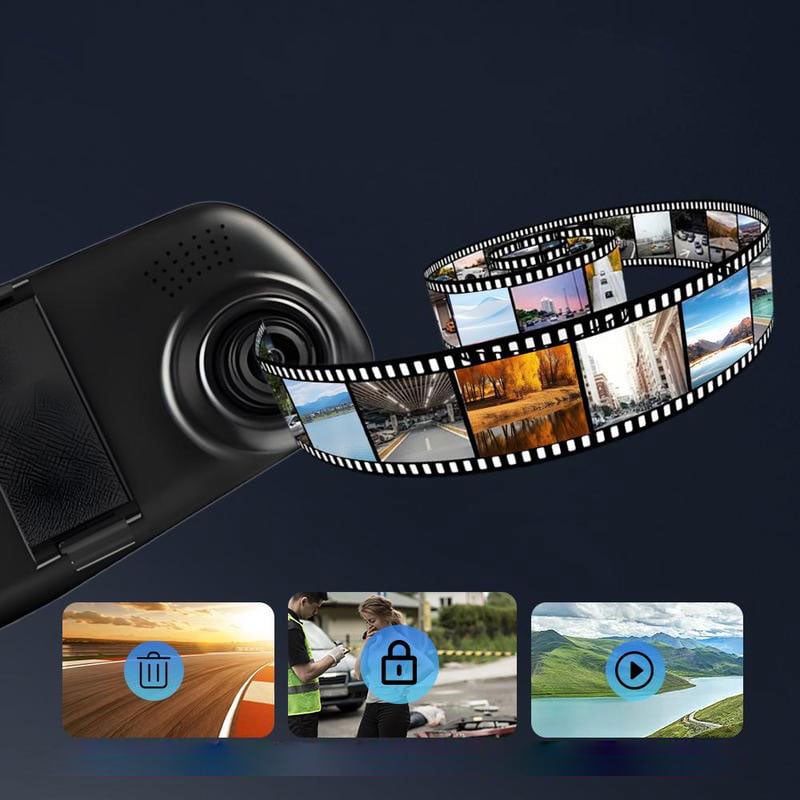 Dual Lens Car Camera with Night Vision and HD Recording