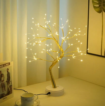 Warm Copper String Bedroom Lamp