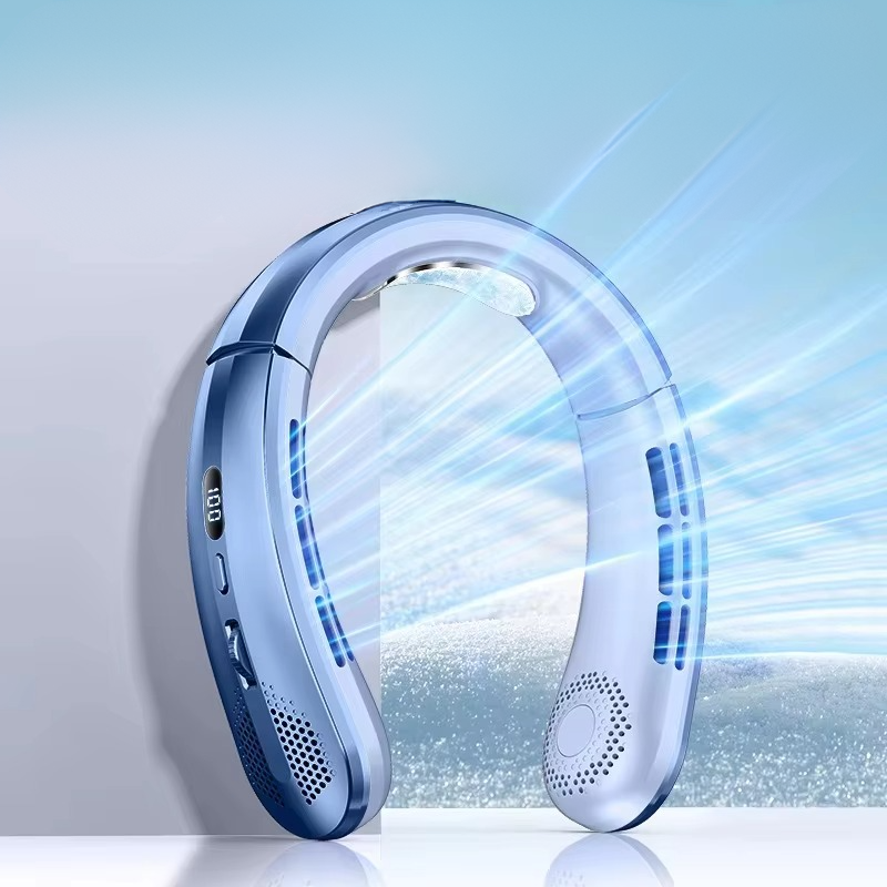 Compact Portable Neck Cooler Fan Rechargeable Wearable