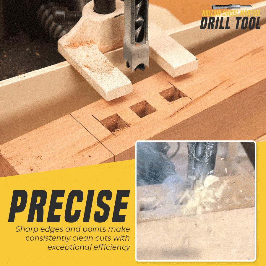 Accurate Square Hole Woodworking Chisel Bit