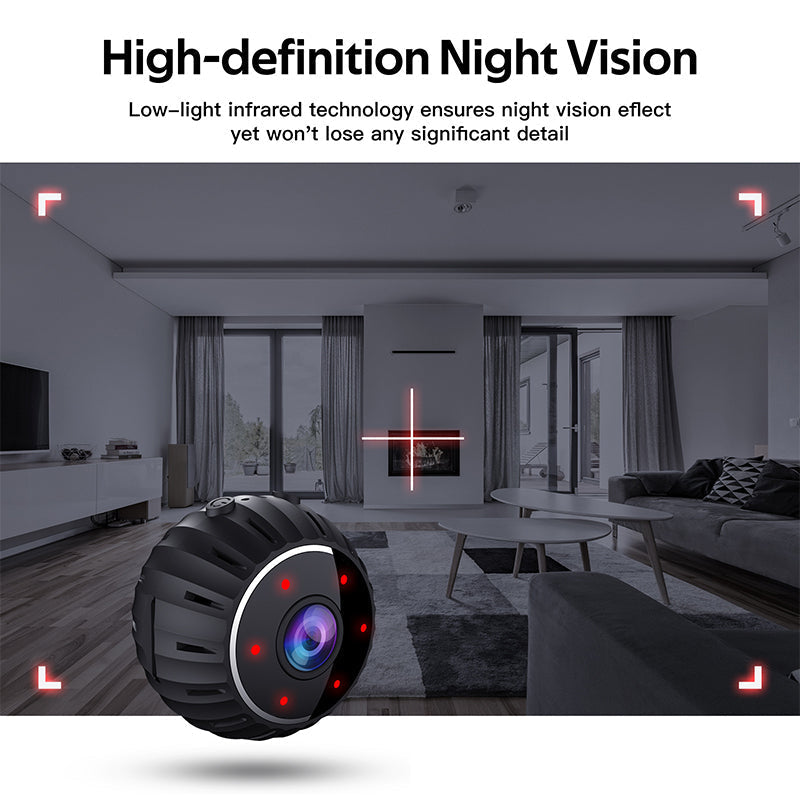 Compact Motion Sensor Wireless Night Vision Security Cam