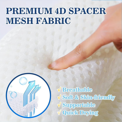 Plush Spa Bath Pillow with Soft Neck Support