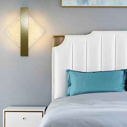 Contemporary LED Wall Light – Sleek Glass Bedroom Sconce
