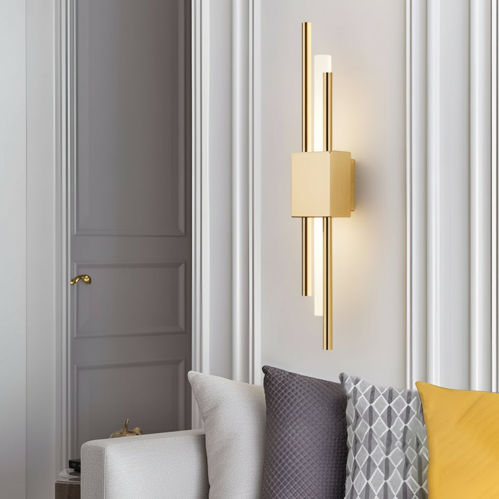 Modern LED Copper Wall Light Fixture