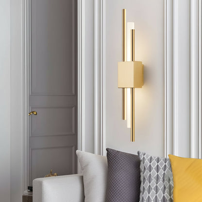 Modern LED Copper Wall Light Fixture