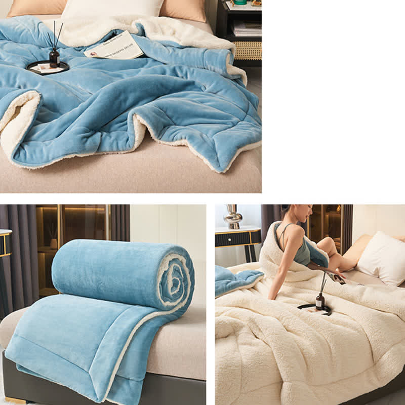 Plush Reversible Square Area Rug – Dense & Cozy