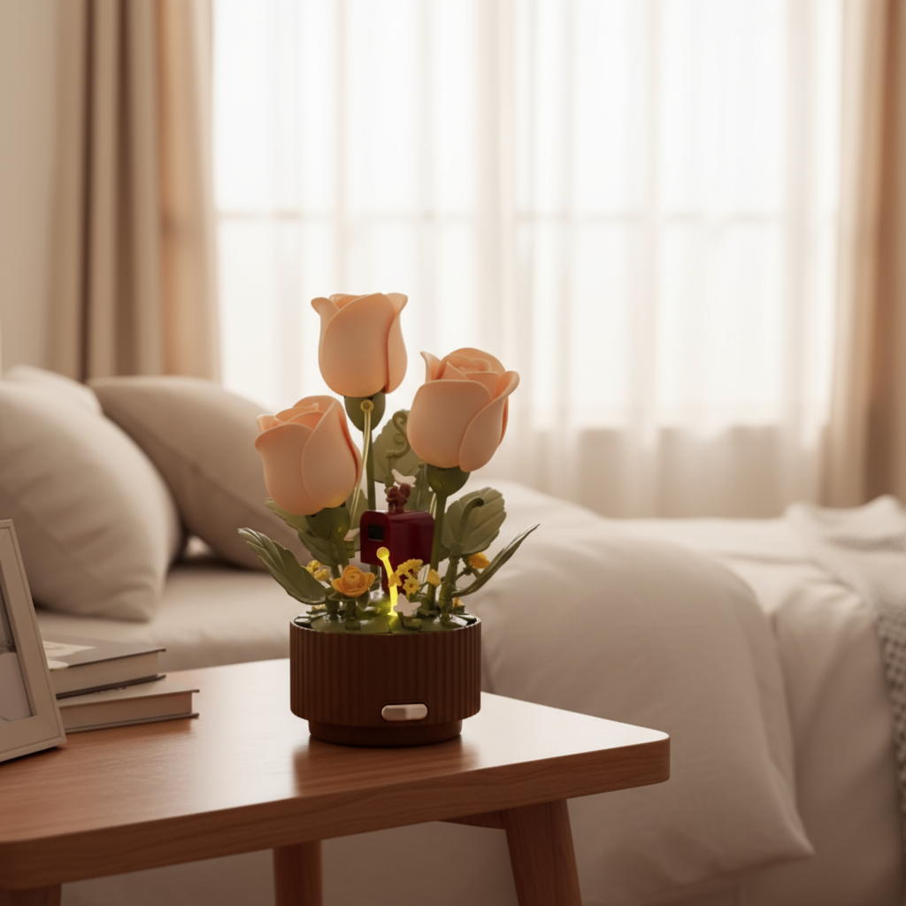 Colorful LED Flower Table Lamp