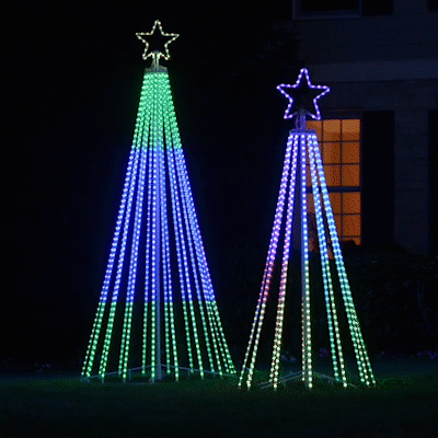 Colorful Musical Christmas Tree Lamp