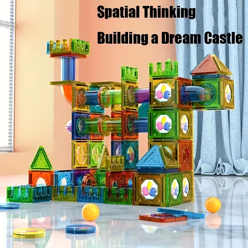 Magnetic Building Blocks Set - 69 Piece Creative Play Kit