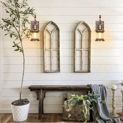 Rustic Metal Loft Wall Lamp