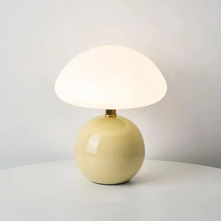 Pink Soft Glow Ceramic Desk Lamp