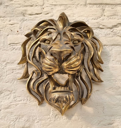 Big Lion Head Wall Art Decoration Sculpture