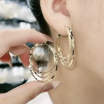 Cofik | Layered Circle Drop Earrings