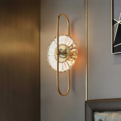 Luxury Crystal Gold Wall Light Fixture
