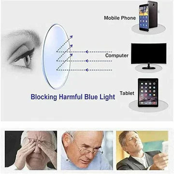 Flexible Reading Glasses for Near and Far Vision