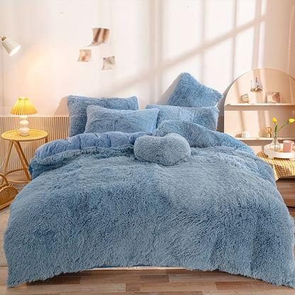 Cozy Fleece Duvet Cover Set with Zipper