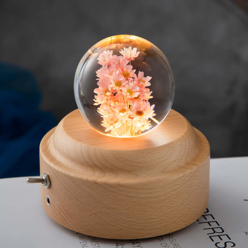 Colorful Kids Nightlight Soft Glow Lamp Wooden Base
