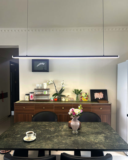 Sleek Metal Kitchen Island LED Pendant Light