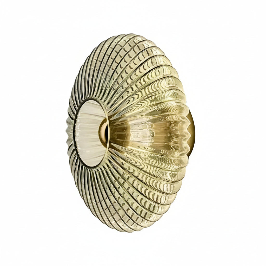 Contemporary Round Glass LED Wall Light
