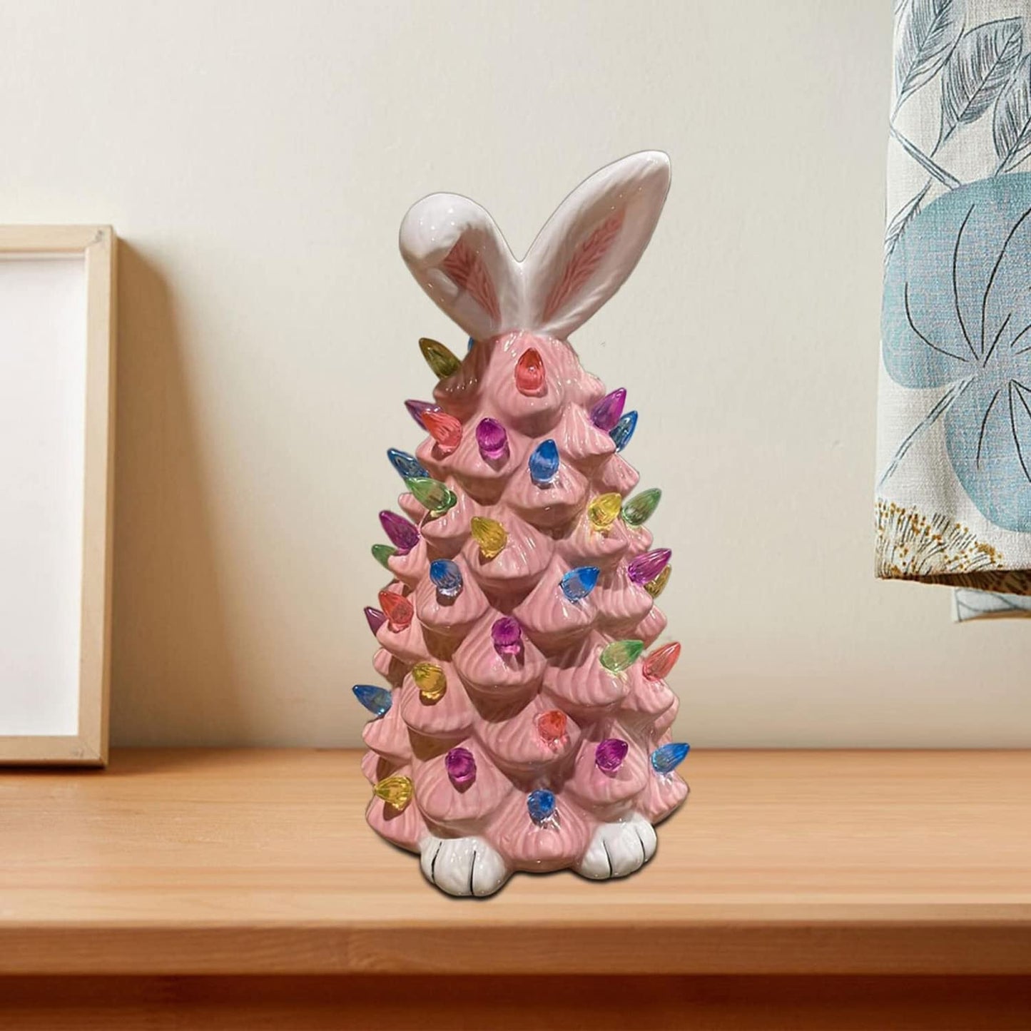Pink Bunny Christmas Tree Decoration