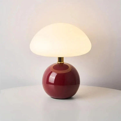 Pink Soft Glow Ceramic Desk Lamp