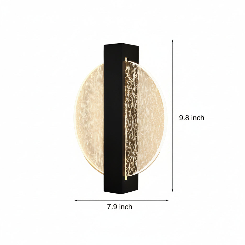 Contemporary LED Wall Light – Sleek Glass Bedroom Sconce