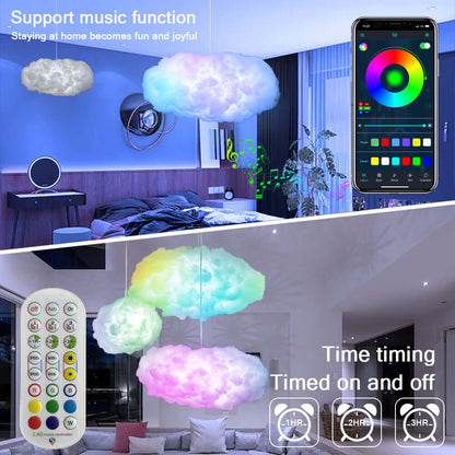 Colorful 3D Cloud Lamp with APP Control and Music Sync