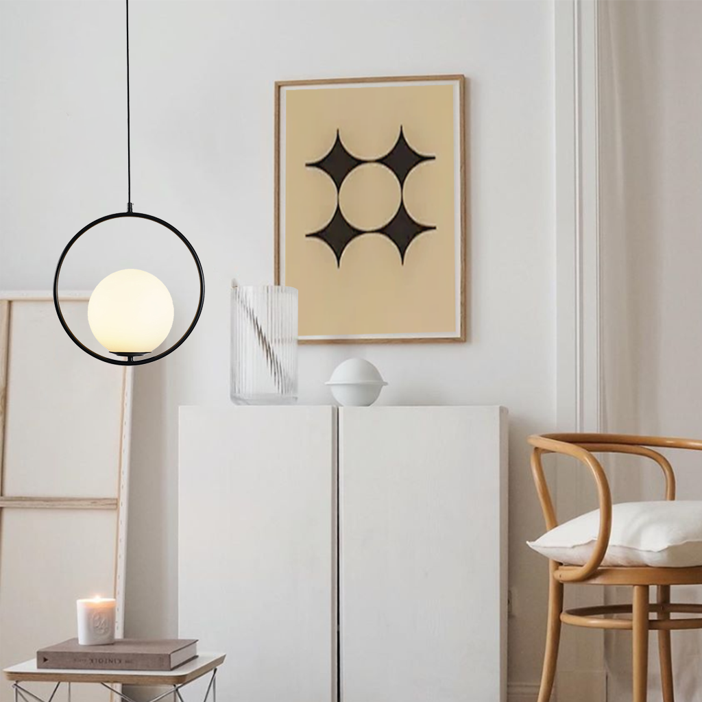 Sleek Brass Pendant Light Adjustable Ceiling Fixture