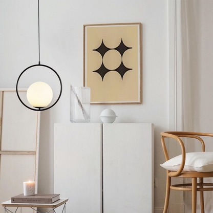 Sleek Brass Pendant Light Adjustable Ceiling Fixture